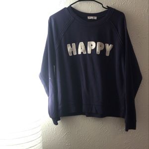 “Happy” long sleeve pullover